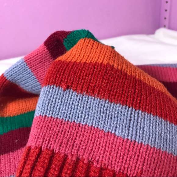 GUC Fun Vintage 70s Rainbow Toe Socks Woman's Knit Hippy Retro Wear Multi-Color - Picture 12 of 14